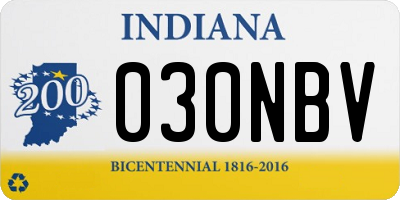 IN license plate 030NBV