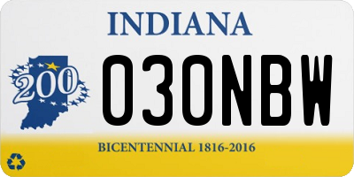 IN license plate 030NBW