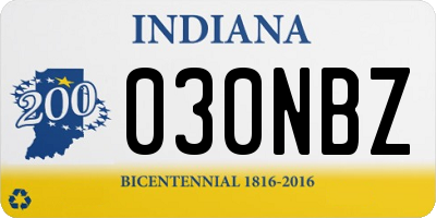 IN license plate 030NBZ
