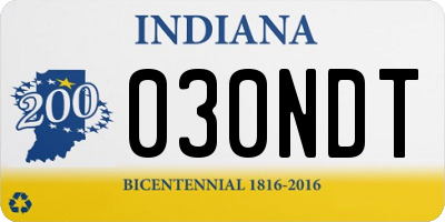 IN license plate 030NDT