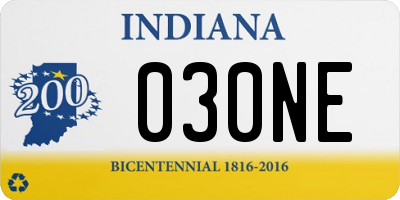 IN license plate 030NE