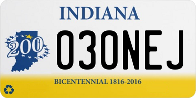 IN license plate 030NEJ