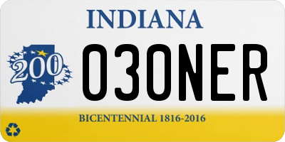 IN license plate 030NER
