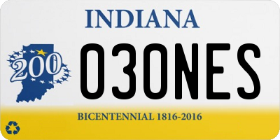 IN license plate 030NES