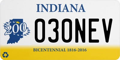 IN license plate 030NEV