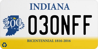 IN license plate 030NFF