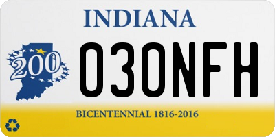 IN license plate 030NFH