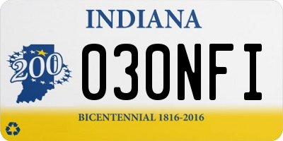 IN license plate 030NFI