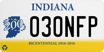 IN license plate 030NFP