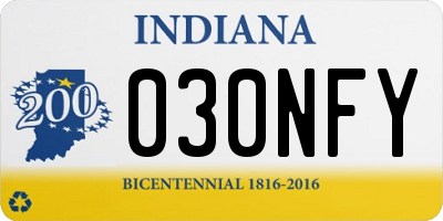 IN license plate 030NFY