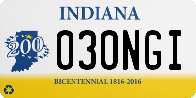 IN license plate 030NGI