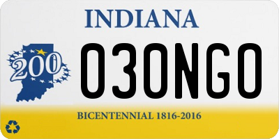 IN license plate 030NGO