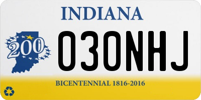 IN license plate 030NHJ