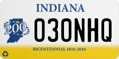 IN license plate 030NHQ