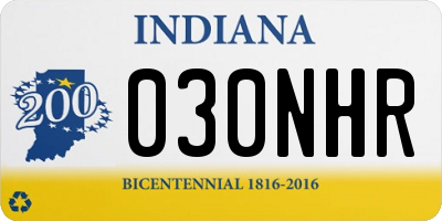 IN license plate 030NHR