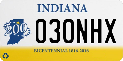 IN license plate 030NHX