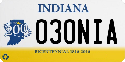 IN license plate 030NIA