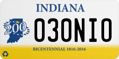 IN license plate 030NIO