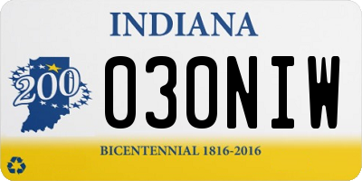 IN license plate 030NIW