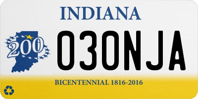 IN license plate 030NJA