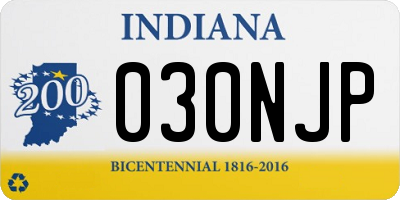 IN license plate 030NJP