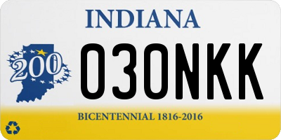 IN license plate 030NKK
