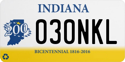 IN license plate 030NKL