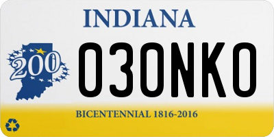 IN license plate 030NKO