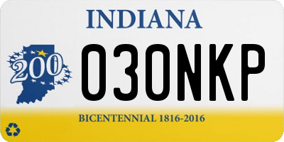 IN license plate 030NKP