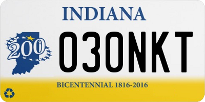 IN license plate 030NKT
