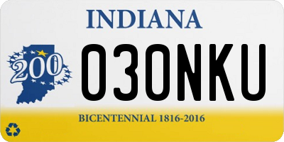IN license plate 030NKU