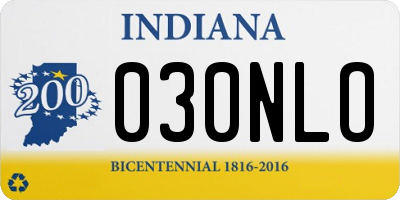 IN license plate 030NLO