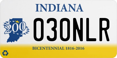 IN license plate 030NLR