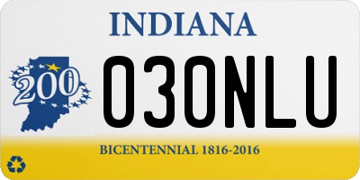IN license plate 030NLU