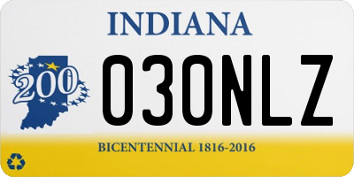IN license plate 030NLZ