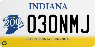 IN license plate 030NMJ