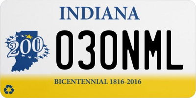 IN license plate 030NML