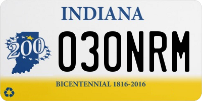 IN license plate 030NRM