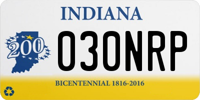 IN license plate 030NRP