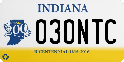 IN license plate 030NTC