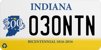 IN license plate 030NTN