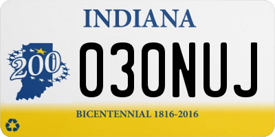 IN license plate 030NUJ