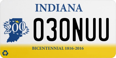 IN license plate 030NUU