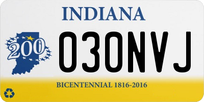 IN license plate 030NVJ