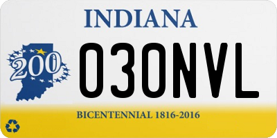 IN license plate 030NVL