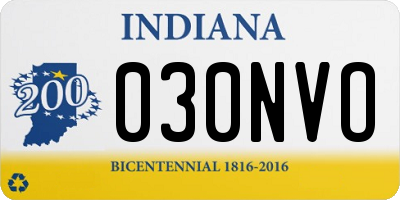 IN license plate 030NVO