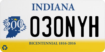 IN license plate 030NYH