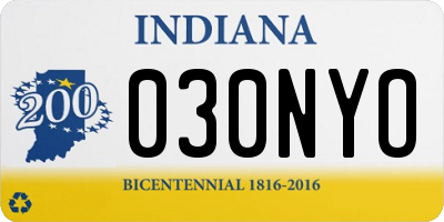 IN license plate 030NYO