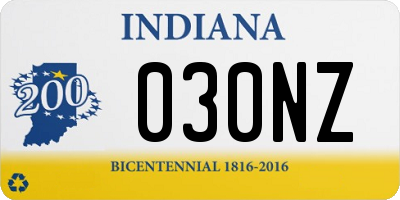 IN license plate 030NZ