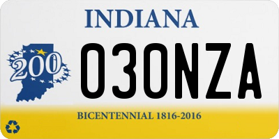 IN license plate 030NZA